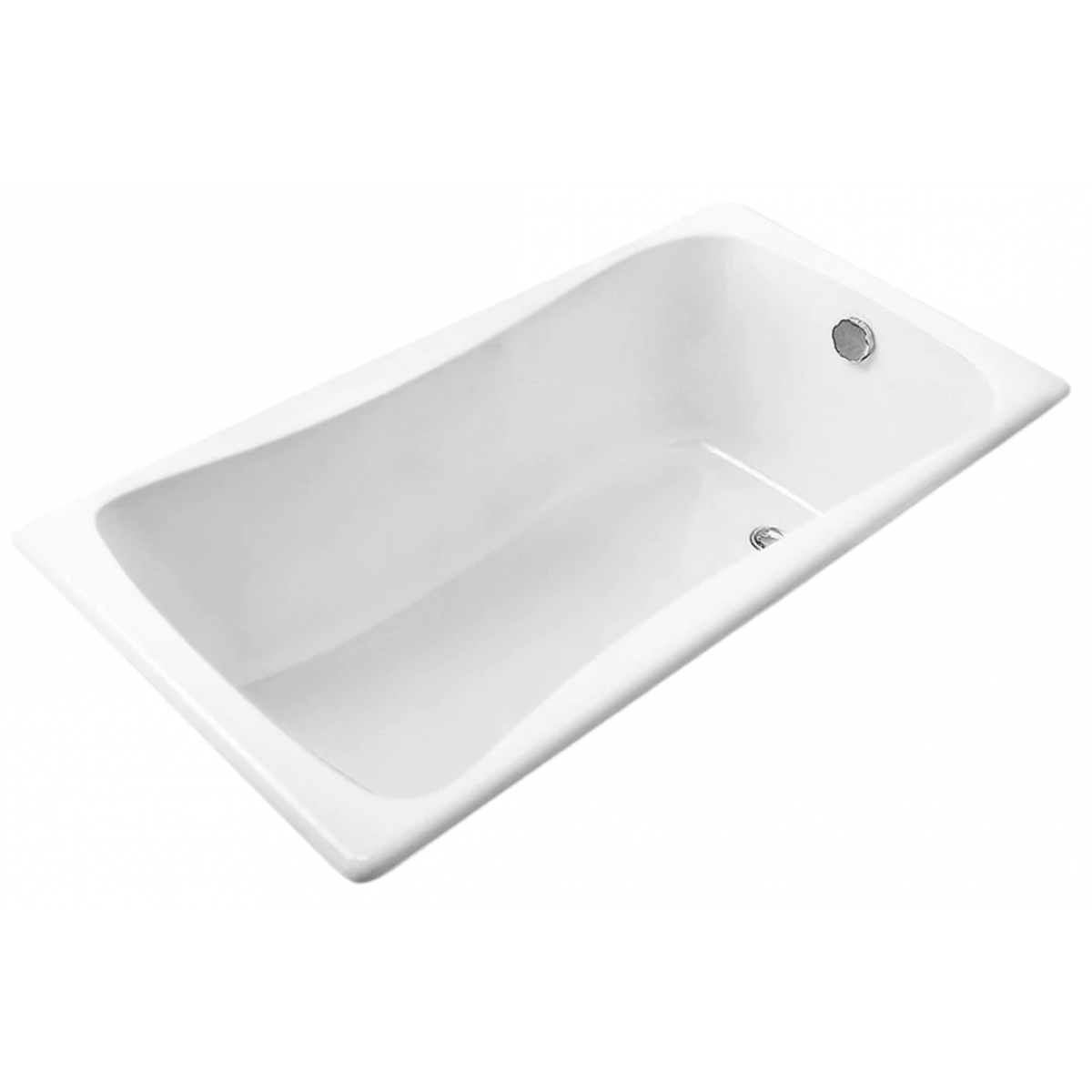 Kohler BLISS™ 1.7米嵌入式鑄鐵浴缸 + 浴缸扶手 (K-15849T-GR-0+ K-17275T-CP)